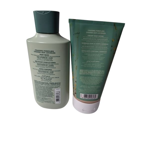 Rare Bath & Body Works Women's 2pcs Set of Chasing Fireflies Wash & Creamy Scrub - Picture 4 of 4